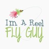 CafePress Im A Reel Fly Guy Magnets 2.25" Magnet (100