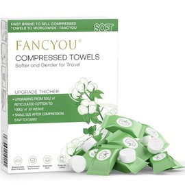 Toalla Facial Desechable Comprimida Toallitas Desmaquillantes, Mini Paños Biodegradables para Toallitas Quitar Maquillaje Kit de Viaje para Travel... 