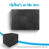 Pyle 12 Pack Acoustic Foam Panels, Audio Acoustic Sound Dampening,