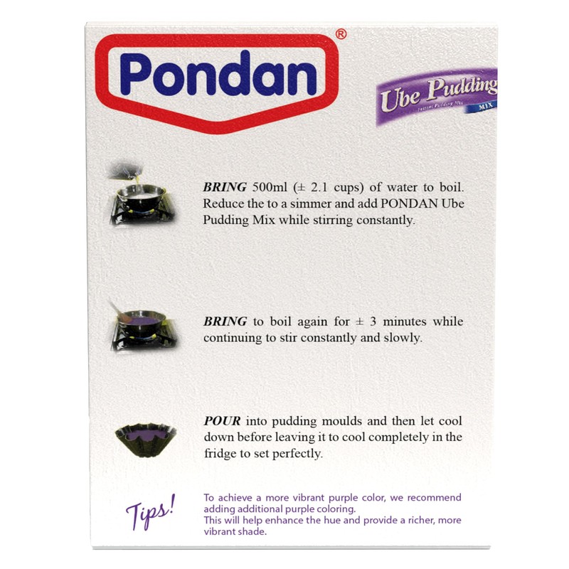 Pondan Ube Pudding Mix, Instant Purple Yam Dessert, 5.29 oz