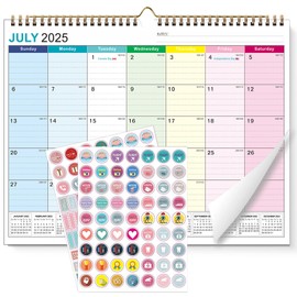 2025-2026 Wall Calendar, 18 Months Large Size 15X12 inch, Runs from July 2025 to December 2026, Perfect for Organizing for Office Home (Colored)