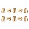 PATIKIL Metal Bell Stopper, 10 Pack Conical Cord Ends Lock