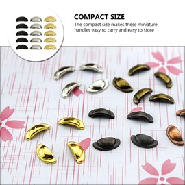 jojofuny 15pcs Doll House Furniture Dollhouse Dresser Pull Doll Closet Handle Miniature Drawer Knob DIY Dollhouse Ornaments Miniature Landscape Furniture Hand Drawn Alloy Door Pull