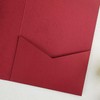 20 PCS Burgundy Tri-fold Laser Cut Wedding Invitation Pockets for