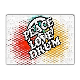 Makoroni -Peace Love Drum - Jigsaw Puzzle 80 pcs, DesJ16