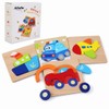 Afufu Wooden Puzzle, Wooden Toys from 1 2 3 Years,