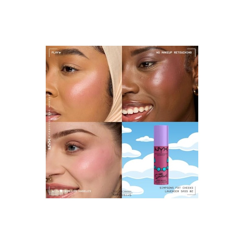 Nyx Professional Makeup Rubor Líquido Fat Cheeks Lavender Sass Lavanda