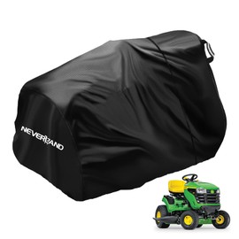 NEVERLAND Riding Lawn Mower Cover - Lawn Tractor Cover with Drawstring & Storage Bag, Fits Decks up to 54", 420D Polyester Oxford, Reflective Handles