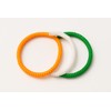 Spiral Hair Rubber bands Hand Band Women Green, White, Orange
