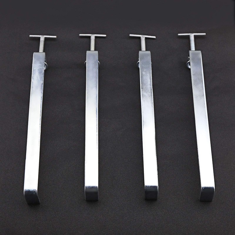 Micro Traders 4Pcs Profile Bricklaying Clamp, 12 Inch Galvanized Steel