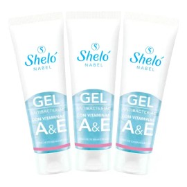 Gel Antibacterial Con Vitamina A Y E Shelo Nabel 100ml. 3pz                                                                                           