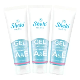 Gel Antibacterial Con Vitamina A Y E Shelo Nabel 100ml. 3pz                                                                                           
