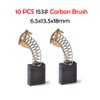POWERTOOL Motor Carbon Brushes - 10pcs Various Size Electric Replacement