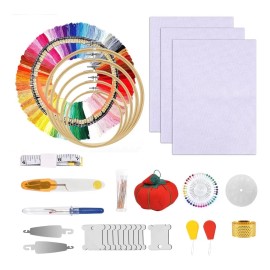 Kit De Bordado Para Principiantes, 100 Hilos De Colores
