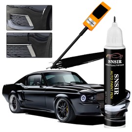 SNSIR Black Touch Up Paint For Cars, Automotive White Car Paint Pen Scratch Repair Two-In-One Touch Up Paint, Premium Car Scratch Remover for Deep Scratches 0.4 fl oz (Pure Black)