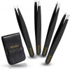 Terresa Pinza Para Depilar Set 4 Piezas Acero Inoxidable Profesional