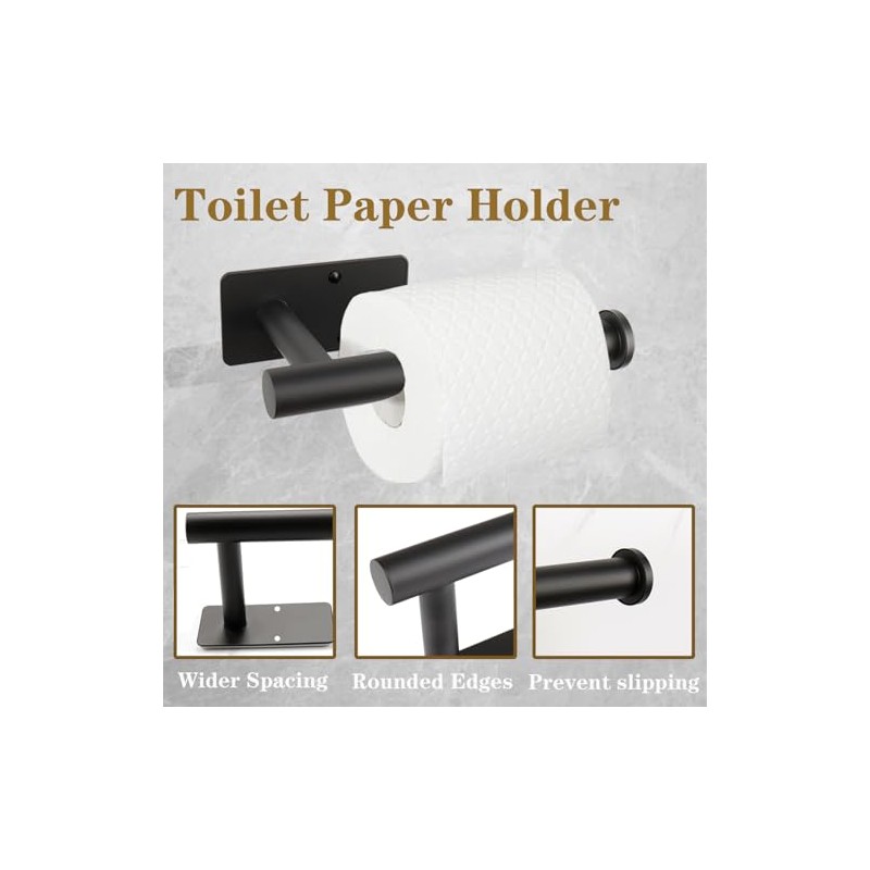 Juego de 5 piezas de accesorios de baño autoadhesivos, juego