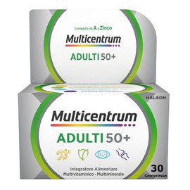 Multicentrum Adults 50+ Multivitamin-Multimineral Food Supplement with B Vitamins, Specifically Formulated to Fight Tiredness and Fatigue for Adults over 50 years | 30 Tablets