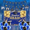 Graduation Decorations Class of 2025 Blue Gold and Black Graduation