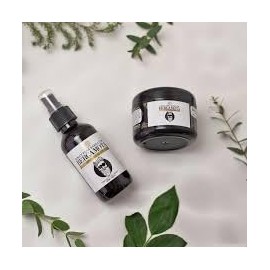 Kit Tónico y Bálsamo para Barba con Bergamota | Fortalece, Hidrata y Estiliza | Peinado y Cuidado Diario | LENICO