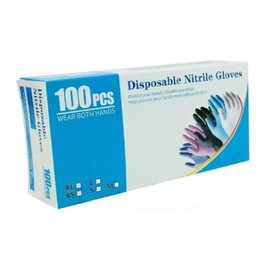 100 Guantes de Nitrilo de Alta Calidad Color Azul, Sin Látex, Sin Polvo, Diseño Ambidiestro, Ajuste Perfecto, Desechables y Resistentes. (CHICO)