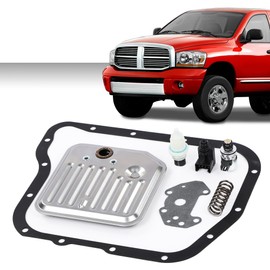 GRAND ORANGE Transmission Filter Kit Solenoid & Sensor Fit all Jeep Chrysler Dodge Products,46RE / 47RE / 48RE / A518 / A618 automatic transmission 2000-On