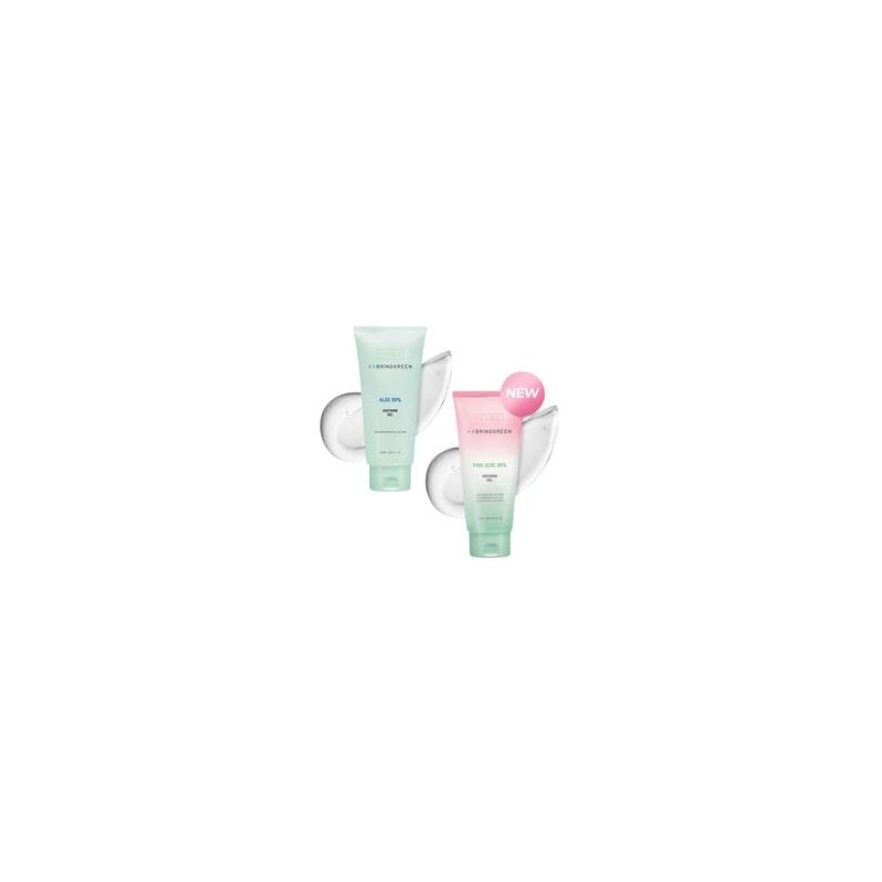 BRING GREEN Aloe 97% /Pink Aloe 96% Soothing Gel 300ml*2ea,