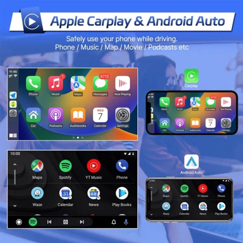 For 2008-2013 Toyota Highlander 7" Android 13 Carplay Car Stereo