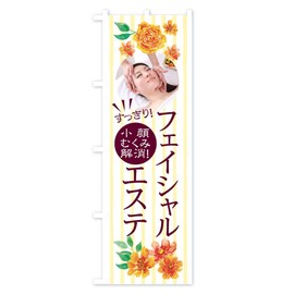 Facial Aesthete Nobori Flag (Short 23.6 x 59.1 inches (60 x 150 cm), Left) 11W1_CS Product Pro/GoodsPro