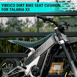 YIBEICO Dirt Bike Seat Cushion for Talaria Sting X3, Waterproof Leather PVC Cushion Seat Bag for Taparia