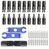 10 Pairs Solar Plugs with 2 Wrenches Tool, Male/Female Solar