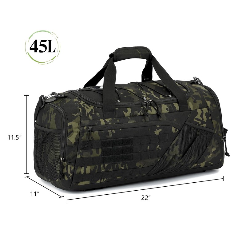 3-in-1 Tactical Gym & Travel Duffle Bag Backpack Men Multi-Functional