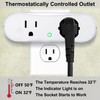 Thermostatically Controlled Outlet - (3 PCS) Automatically Turn on Below