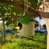 Tree Leaves Bird House Decorations, Resin Handicrafts, Nests，Decorative Hanging Bird