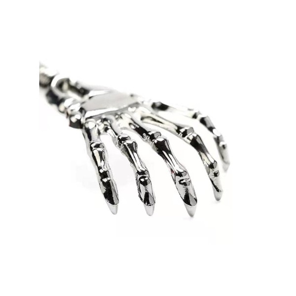 Extendable Back Scratcher Metal Ghost Dead Skeleton Massage Pink Hand