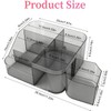 BQAN Clear Acrylic Desk Organizer with Swivel Drawer Drill and