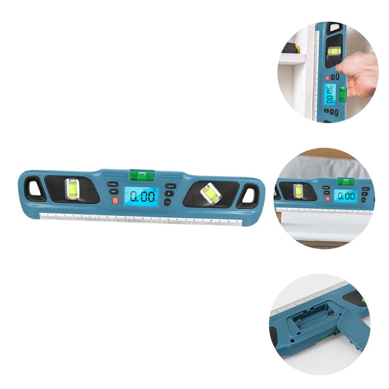 Outanaya Level Ruler Bubble Backlit Measuring Tool for Home Diy