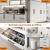 Probrico 10 Pack Matte Black Stainless Steel Modern Square Cabinet
