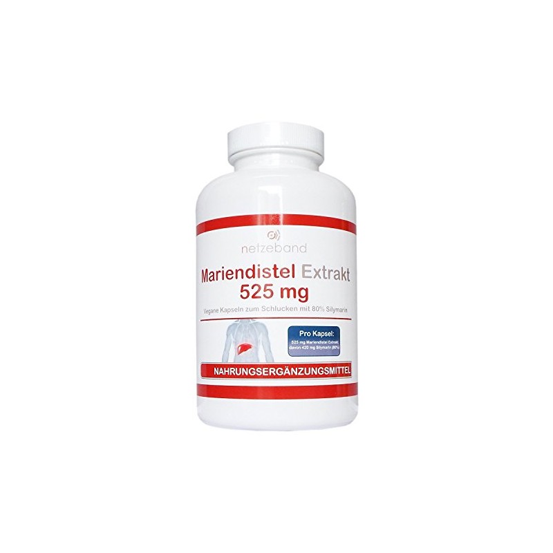 Milk Thistle Extract Vegetarian Capsules 525 mg – 80% Silymarin