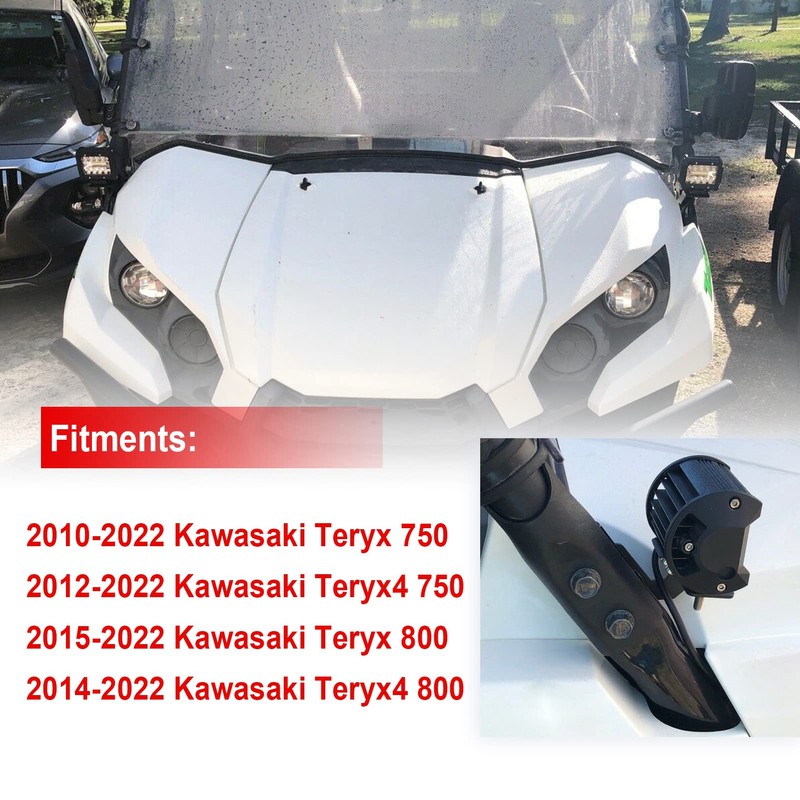 Front Side Pillar Roll Cage Light Pod Mounting Brackets Compatible