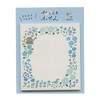 Hitokoto Fusen QF125 30 Sheets (Blue Flowers)