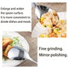 Chenshuo Wide Handle Serving Spoon,304 Stainless Steel Buffet Serving Spoon,Large