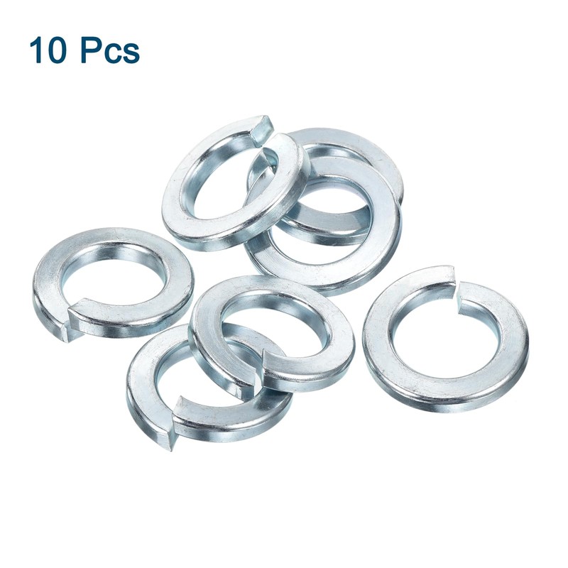 sourcing map 7/8" Split Lock Washer, 10Pcs Carbon Steel Spring