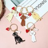 MMIUAEG Cute Puppy Dog Keychain Golden Retriever Key Charm Keychain