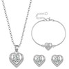 Rumnoke Jewellery Set for Women Cubic Zirconia Jewelry Set Necklace