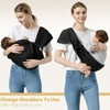 MISSWISDOM Baby Sling Carrier, Toddler Sling Toddler Carrier with Wide