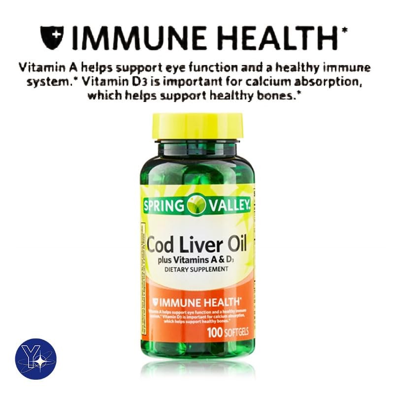 Cod Liver Oil Plus Vitamins A & D3 Immune Health