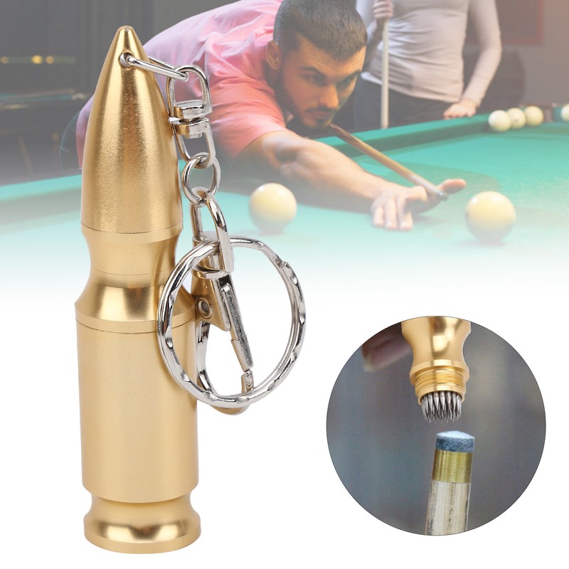 Metal Billiards Cue Tip Repair Tool Snooker Pool Shaper Burnisher