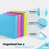 3 Ring Binder 1.5 Inch, 1 ½ inch Binder Clear
