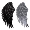 Milya sew-on, iron-on patch Angel Wings pattern, 2 for T-shirt,
